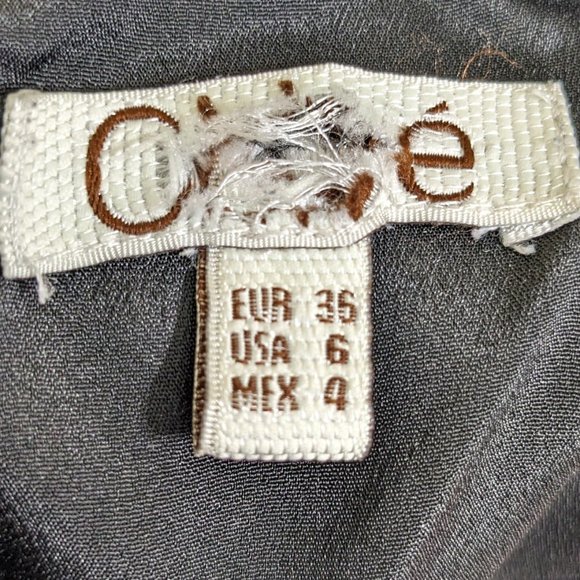 CHLOÉ RARE Black 100% Silk Chiffon Front Ruffle Layered Ruffled Hem Dress - 6 - Picture 13 of 14